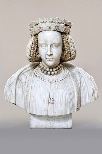 Nežinomas XVI a. I ketv. dailininkas. Lenkijos karaliaus ir Lietuvos didžiojo kunigaikščio Žygimanto Senojo (1467–1548) pirmosios žmonos Barboros Zapolijos (1495–1515) biustas