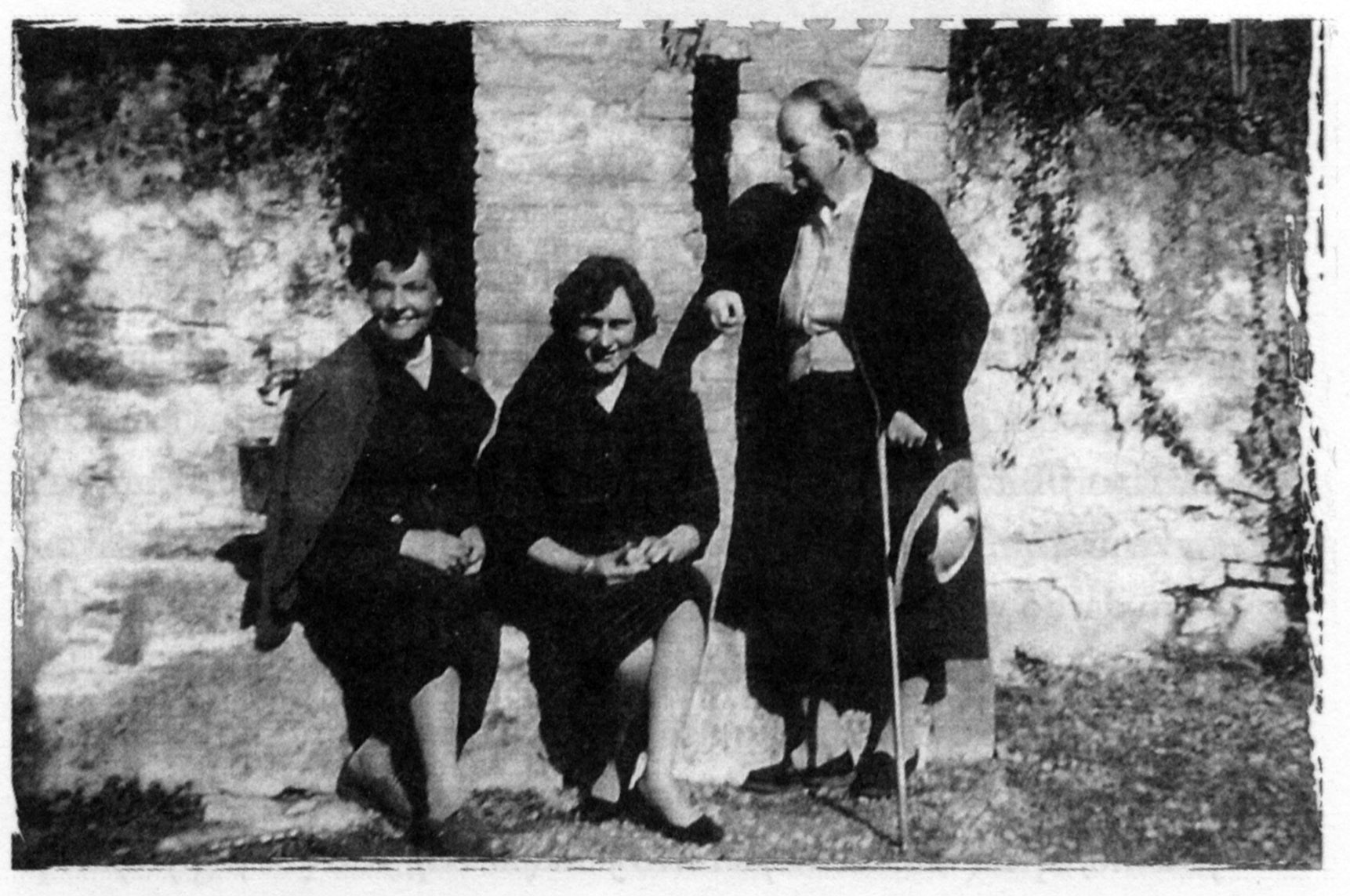 A. Nałęcz-Gorska su dukterimis Magdalena Komorowska ir Janina Nagurska – pokario susitikimas Melane 1957 m.