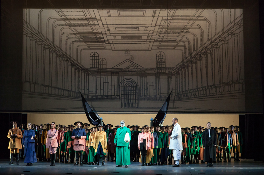 Richardo Wagnerio „Riencio" (Latvijos nacionalinė opera) scenos