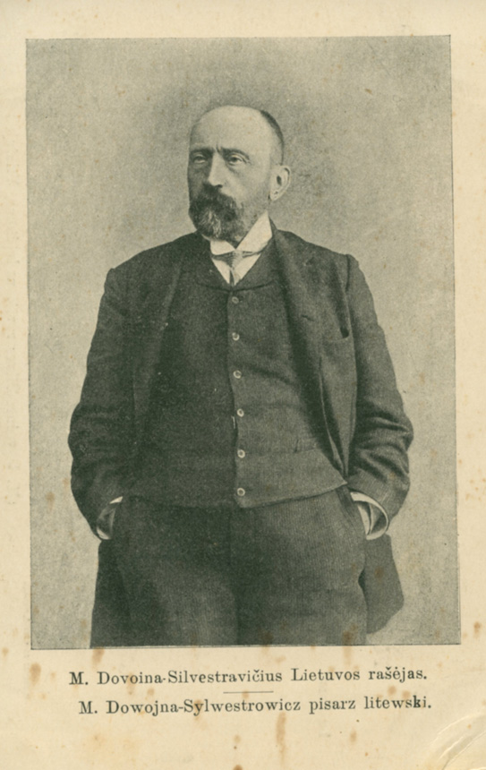 Martyno Kuktos spaustuvėje M. Dovoinos-Sil­vestravičiaus išleistas atvirukas. Apie 1908 m.  (Iš V. Girininkienės asmeninio archyvo)
