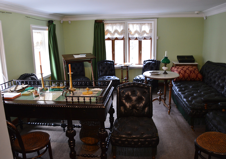 Levo Tolstojaus darbo kambarys. 2017 m.