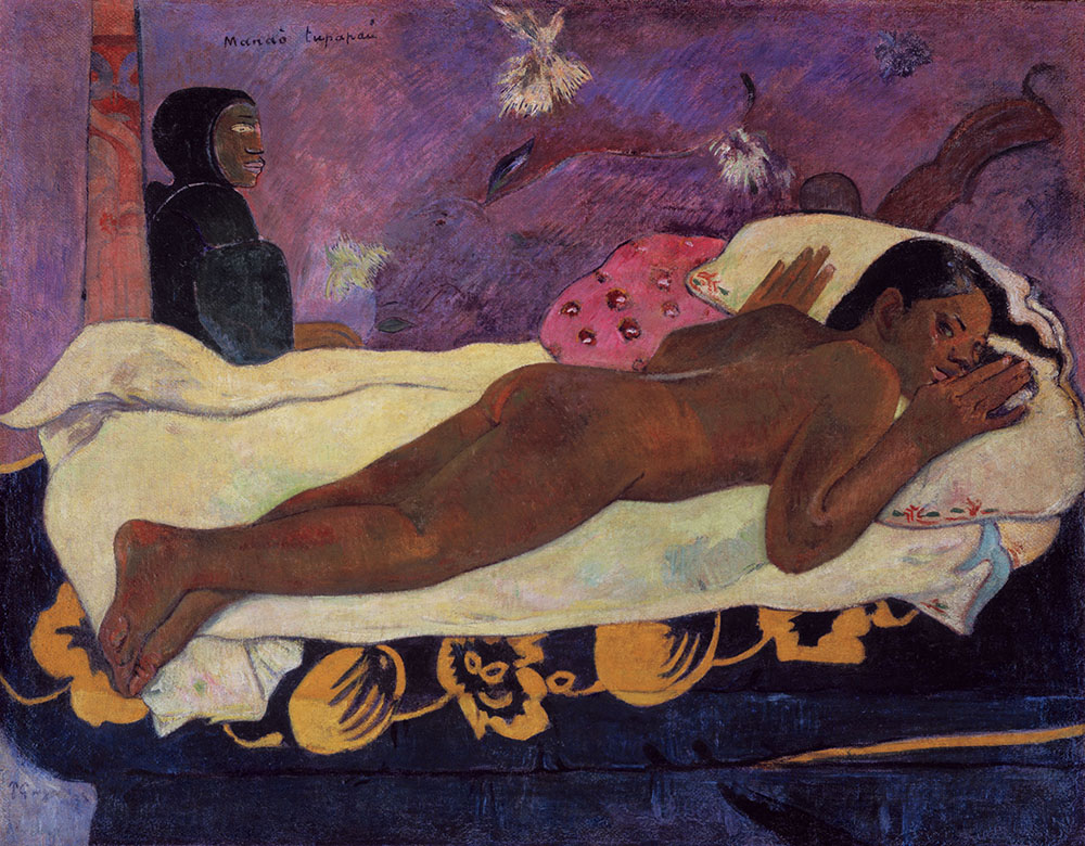 Paul Gauguin. „Manao Tupapau (Mirusiojo dvasia stebi )“, 1892. © Albright-Knox Art Gallery