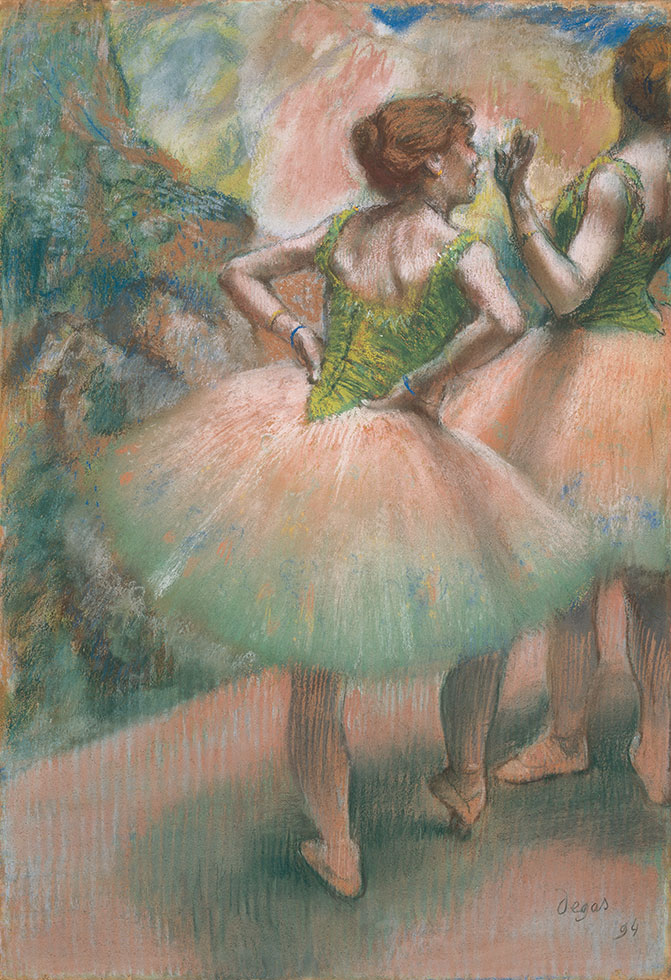 Edgar Degas. „Šokėjos, rožinė ir žalia“, 1894. „Yoshino Gypsum Co.“ nuosavybė