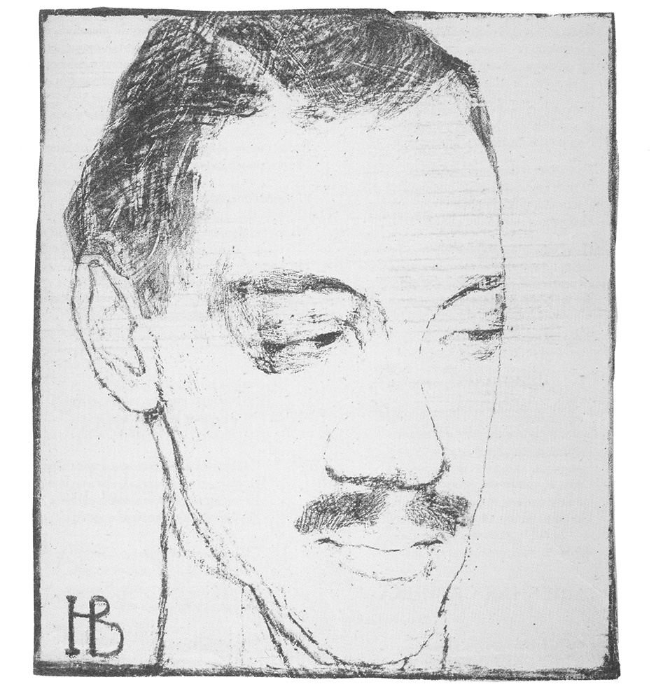Nikolajus Gumiliovas. Dail. Nadežda Voitinskaja. 1909 m. Piešinys pieštuku. Iš knygos „Ваш Гумилев“ (2011)