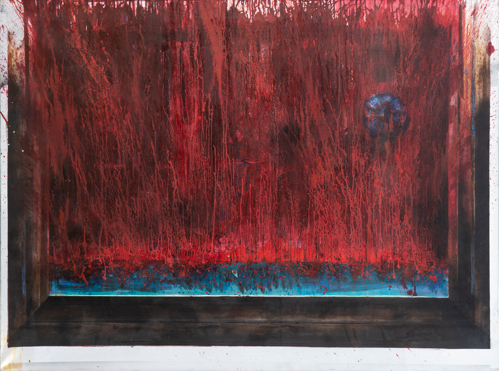 Auris Radzevičius-Radzius. „Be pavadinimo“, drobė, akrilas, 160 × 120 cm. Donato Stankevičiaus nuotrauka