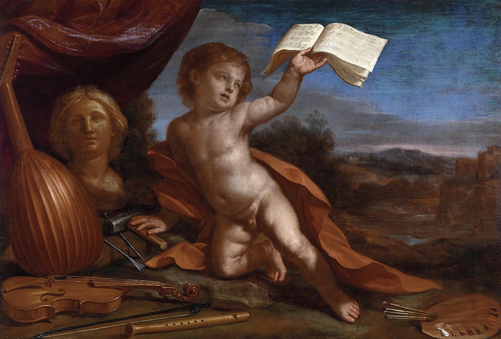 Guercino (1591–1666). „Amūras virtuozas“