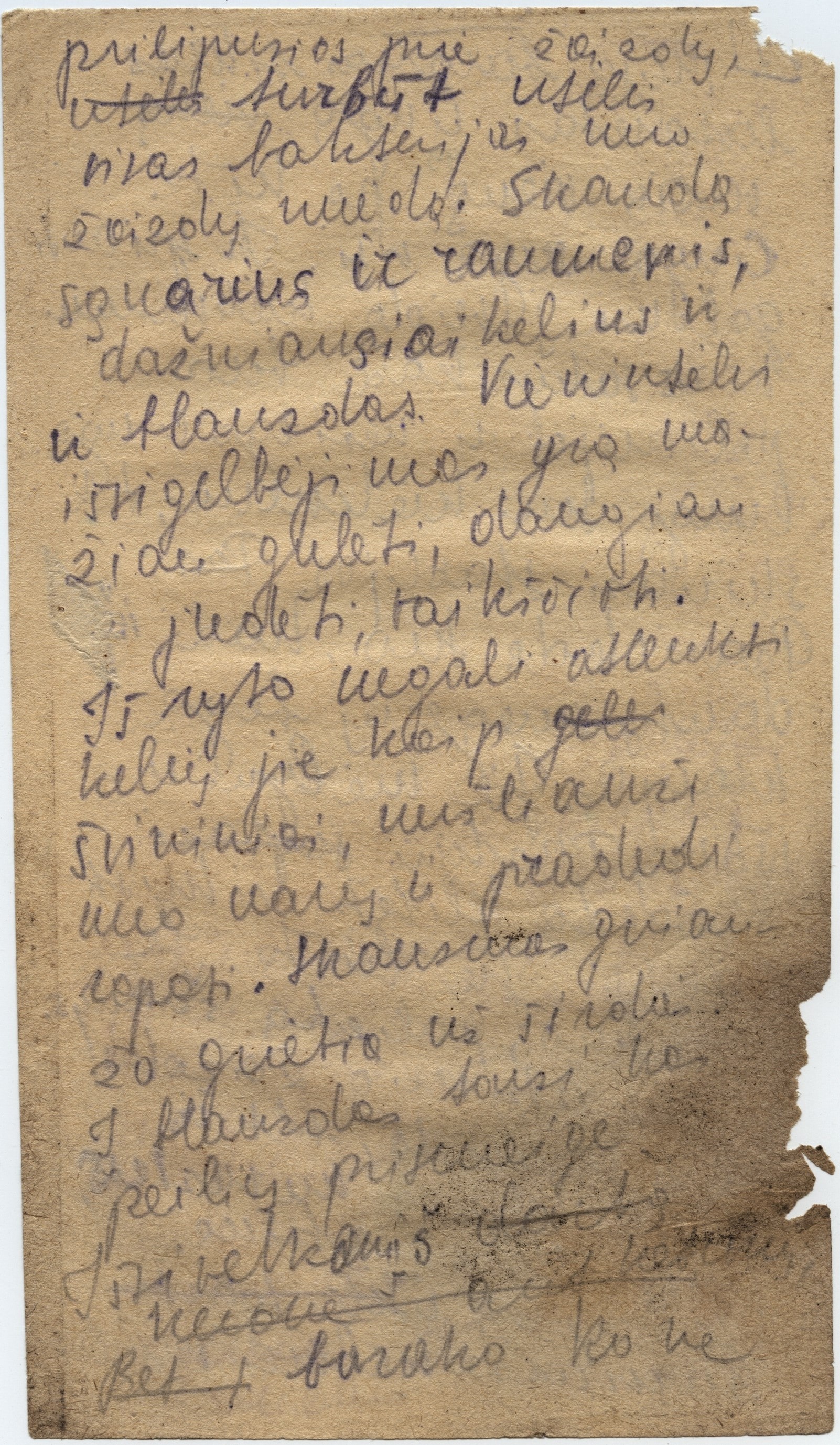 „Lietuviai prie Laptevų jūros“ (rankraštis).Iš Lietuvos nacionalinio muziejaus rinkinių