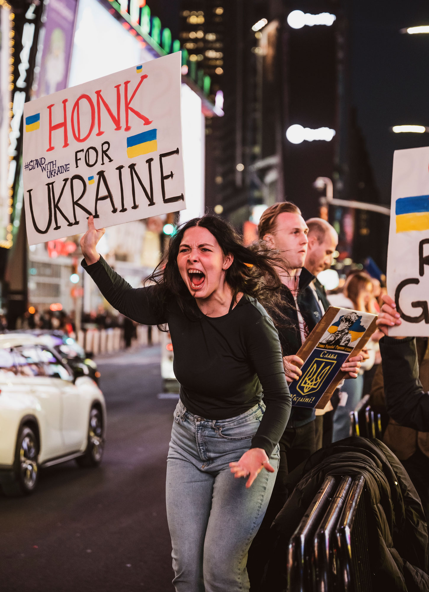 Ukrainos palaikymo mitingas Niujorke. Vytenio Jankūno nuotrauka
